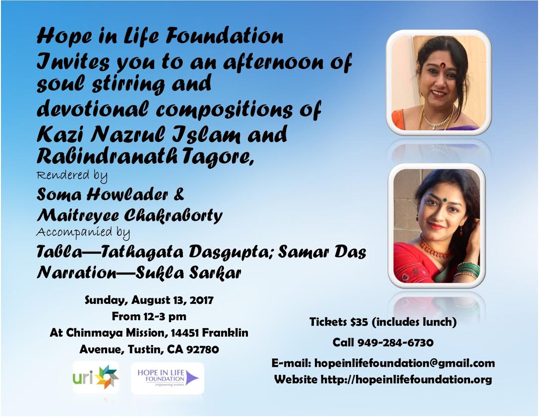 Hope in Life Foundation: Tagore & Nazrul