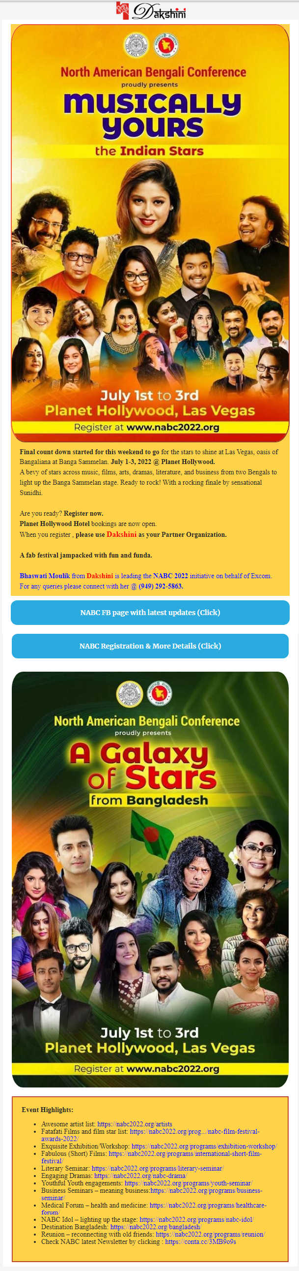 Final Reminder - NABC 2022