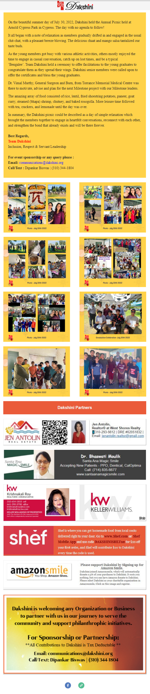 Thank You! - Annual Picnic 2022