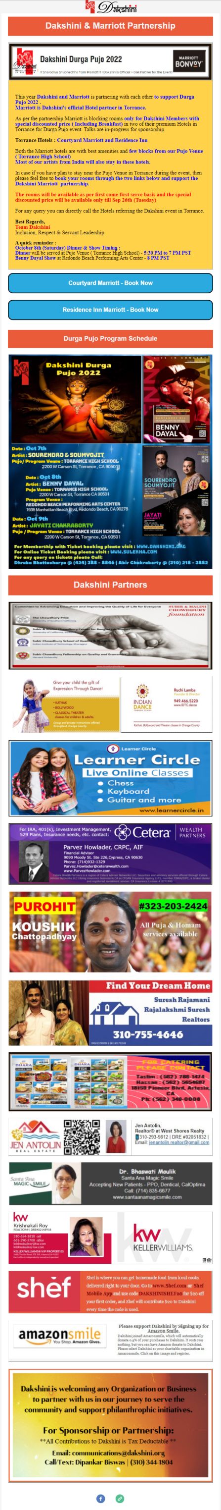 Dakshini's Official Hotel Partner - Marriott - Book Your Stay