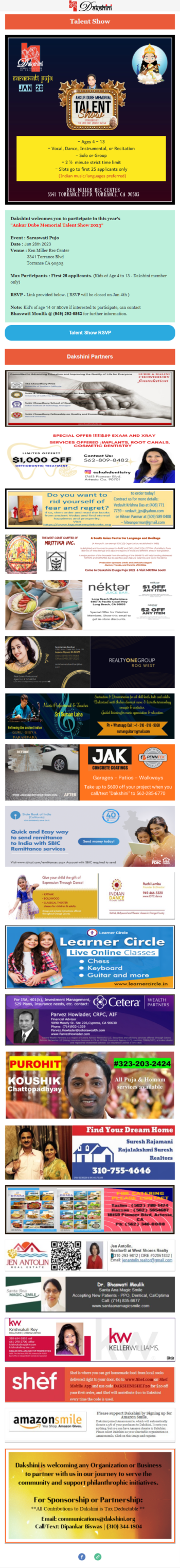 Ankur Dube Memorial Talent Show - RSVP